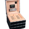 Хьюмидор Colibri Heritage Cube на 60 сигар, Черный лак