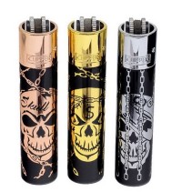 Зажигалка CLIPPER Кремниевая Металлическая Череп CM3S147Х