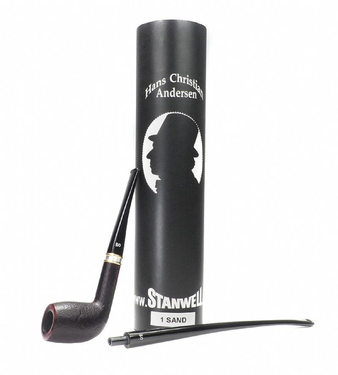 Трубка STANWELL H.C. ANDERSEN Black Sandblast 1 HCA/1, 9mm