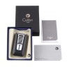 Зажигалка сигарная Colibri Slide двойное пламя, черная-хром