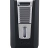 Зажигалка сигарная Colibri Slide двойное пламя, черная-хром