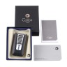 Зажигалка сигарная Colibri Slide двойное пламя, черная-хром