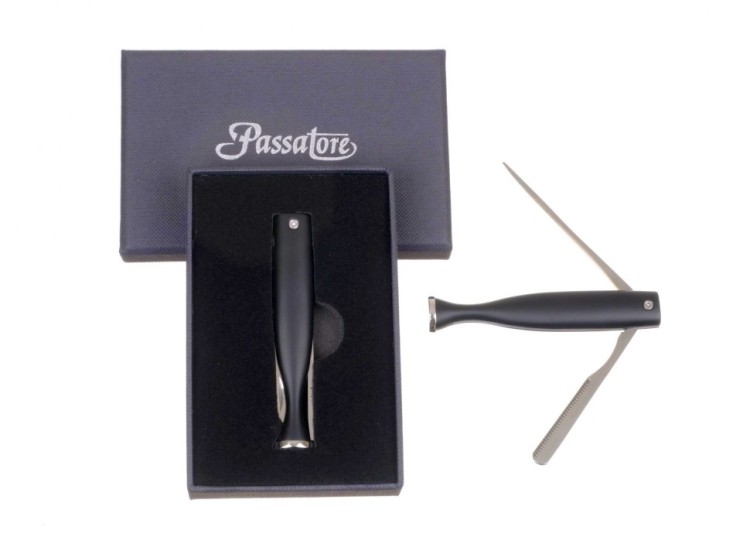 Тампер трубочный Passatore в подарочной упаковке, черный металлик Германия