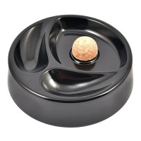 Пепельница Angelo для трубки металлическая черная 16 см