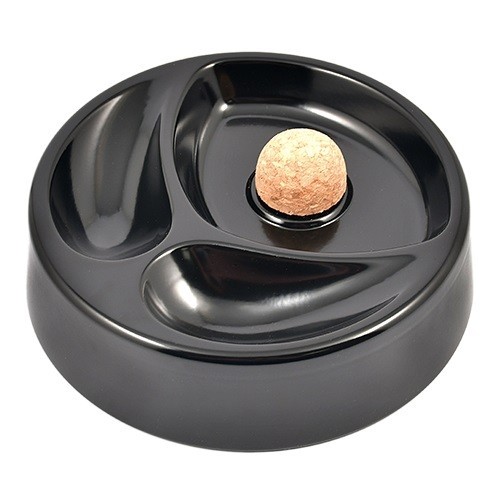 Пепельница Angelo для трубки металлическая черная 16 см