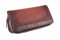 Сумка P&A для 2 трубок и табака, натуральная кожа, подарочная упаковка