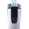 Зажигалка сигарная Colibri Monaco тройное пламя, серебристый карбон