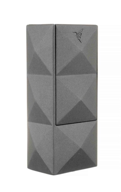 Зажигалка сигарная Colibri Quasar, двойное турбопламя, Оружейная сталь уценка