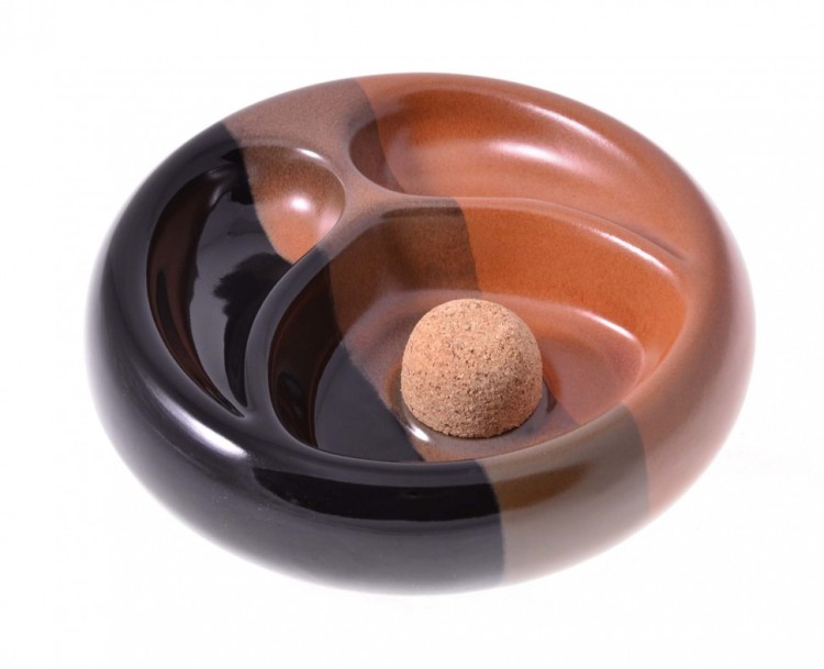 Пепельница Lubinski на 2 трубки, керамика Италия