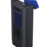 Зажигалка сигарная Colibri Slide (двойное пламя), черно-синяя