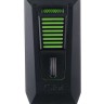 Зажигалка сигарная Colibri Slide (двойное пламя), черно-зеленая