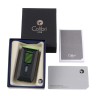 Зажигалка сигарная Colibri Slide (двойное пламя), черно-зеленая