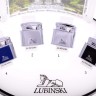 Зажигалка Lubinski "Бассано", кремневая, серебристая в полоску