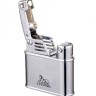 Зажигалка Lubinski "Бассано", кремневая, серебристая в полоску