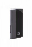 Зажигалка Lubinski "Гаэта", плоская, турбо, черный глянец