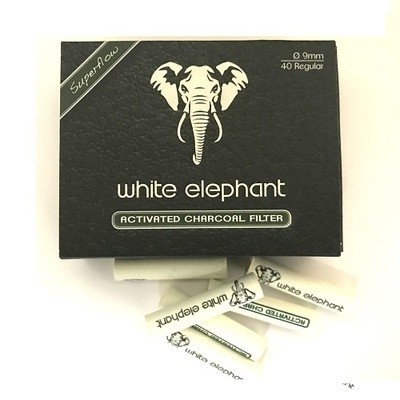 Фильтры для трубок WHITE ELEPHANT 40, 9 мм, charcoal