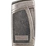 Зажигалка сигарная Passatore, двойное пламя, с пробойником, серебристый антик